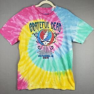 Liquid Blue Size L Grateful Dead American Music Hall Graphic Tee‎ Rainbow Spiral